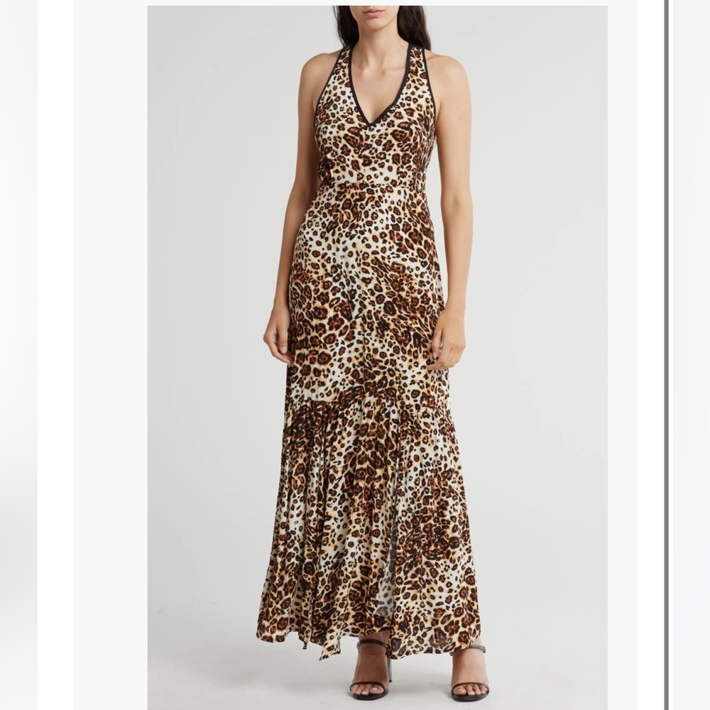 LOVESTITCH Leopard Print Sleeveless Maxi Dress - Picture 1 of 3